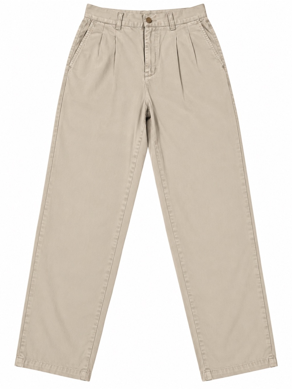 Vintage Eddie Bauer Khaki Pleated Pants Beige Chinos High Waist Womens